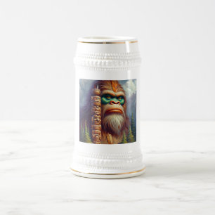 Bigfoot Native American Totem Bierglas