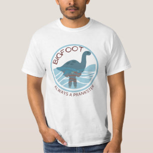 Bigfoot Nessi Comic Prankster T-Shirt