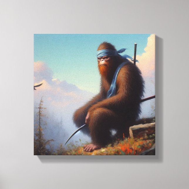 Bigfoot Ninja Leinwanddruck (Vorderseite)