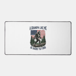 Bigfoot Opa Vintage-Amerikanische-Flagge-Shirt-Des Schreibtischunterlage