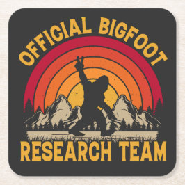 Bigfoot Original Research Team Rechteckiger Pappuntersetzer