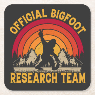 Bigfoot Original Research Team Rechteckiger Pappuntersetzer