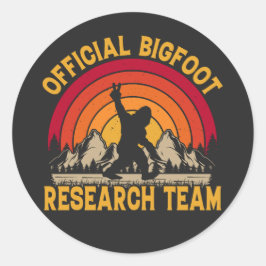 Bigfoot Original Research Team Runder Aufkleber