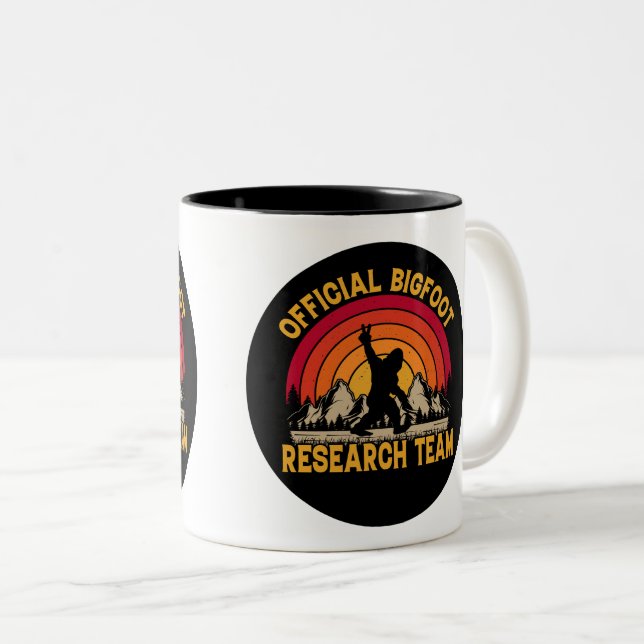Bigfoot Original Research Team Zweifarbige Tasse (VorderseiteRechts)