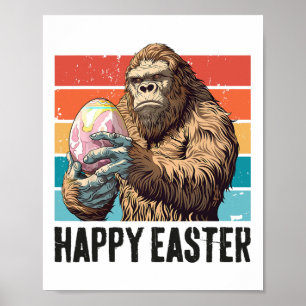 Bigfoot Ostereier Happy Ostertag Bigfoot Lover Poster