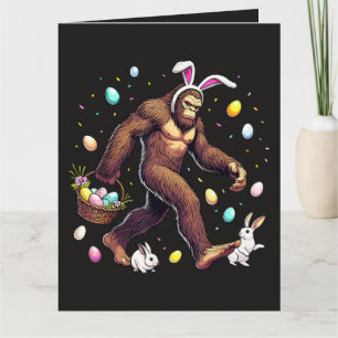 Bigfoot Ostertag Lustiger Sasquatch Dankeskarte