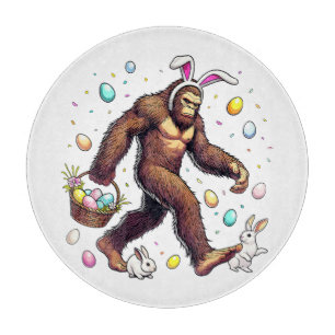 Bigfoot Ostertag Lustiger Sasquatch Schneidebrett
