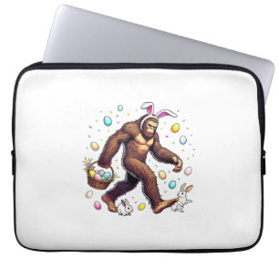 Bigfoot Ostertag Lustiger Sasquatch Süßer Hase Ost Laptopschutzhülle