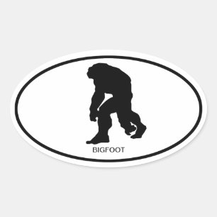 Bigfoot-Oval-Aufkleber Ovaler Aufkleber