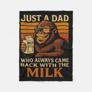 Bigfoot Papa, einfach ein Vater, der immer zurückk Fleecedecke