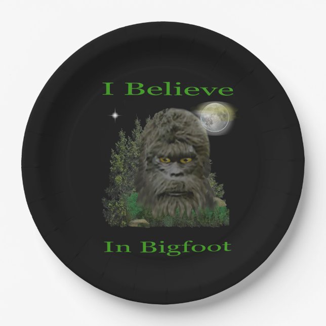 Bigfoot Pappteller (Vorderseite)