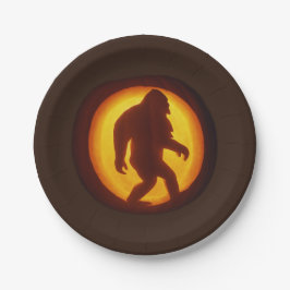 Bigfoot Party Plate - Sasquatch Pappteller