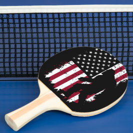 Bigfoot, Patriotic,  Tischtennis Schläger
