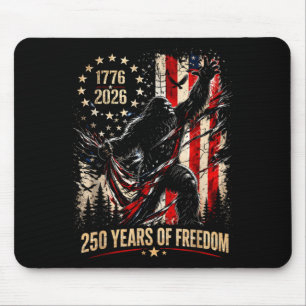 Bigfoot patriotisch 250 Jahre Freiheit Amerikanisc Mousepad