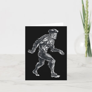 Bigfoot Pirate - Sasquatch Big Foot - Spooky for H Karte