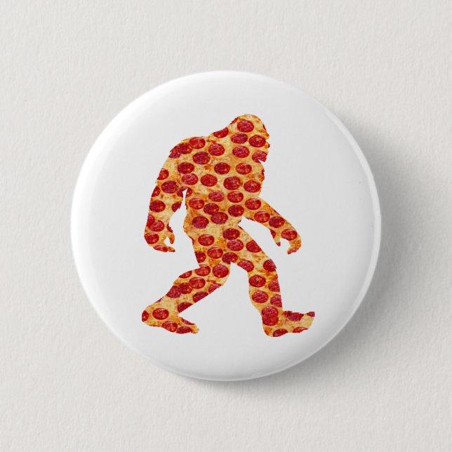 Bigfoot-Pizza Button (Vorderseite)
