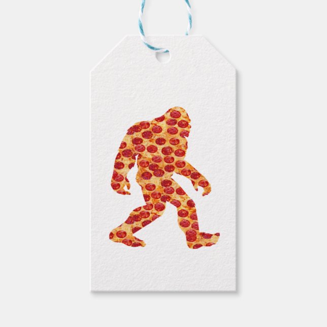 Bigfoot Pizza Geschenkanhänger (Vorderseite)