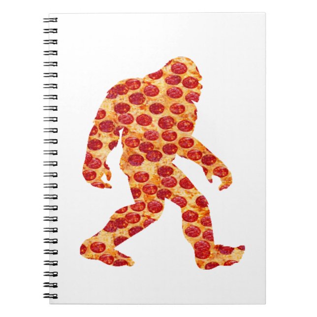 Bigfoot Pizza Notizblock (Vorderseite)