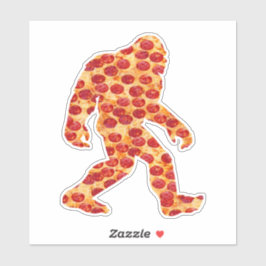 Bigfoot Pizza Sticker