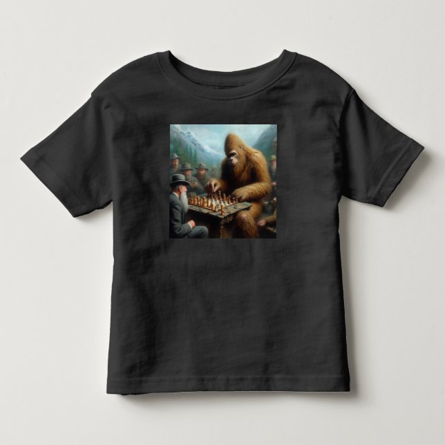 Bigfoot Playing Kleinkind T-shirt (Vorderseite)