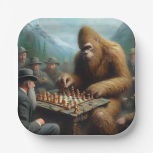 Bigfoot Playing Pappteller