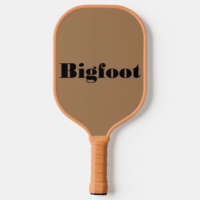 Bigfoot Playing Pickleball Schläger (Rückseite)