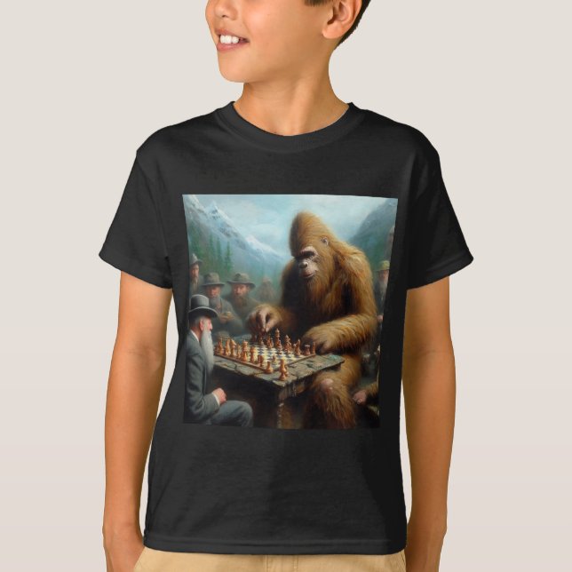 Bigfoot Playing T-Shirt (Vorderseite)