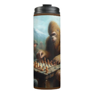 Bigfoot Playing Thermosbecher