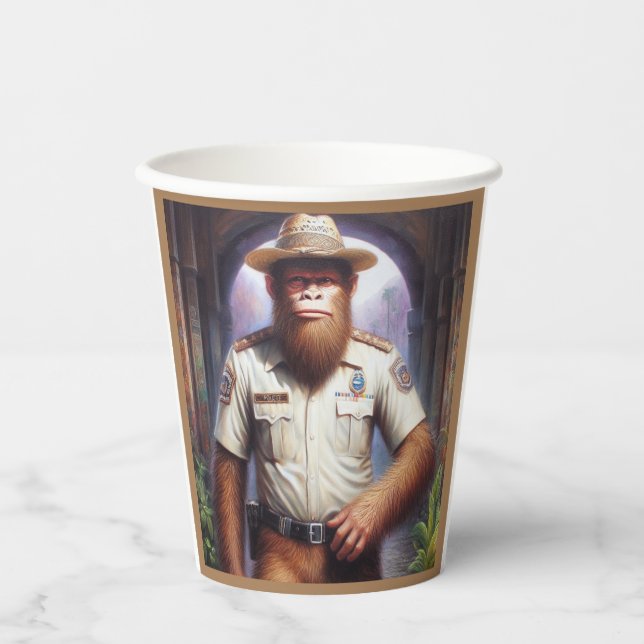 Bigfoot Policeman Pappbecher (Vorderseite)