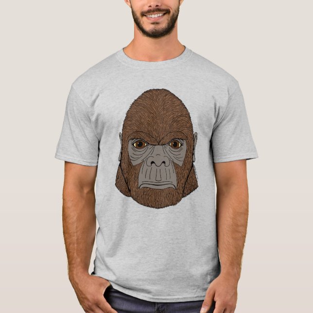 Bigfoot Portrait 1 (ape-like) T-Shirt (Vorderseite)