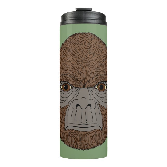 Bigfoot Portrait 1 (ape-like) Thermosbecher (Vorderseite)