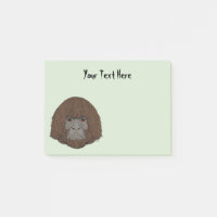 Bigfoot Portrait 2 (human-like) Postit Notes
