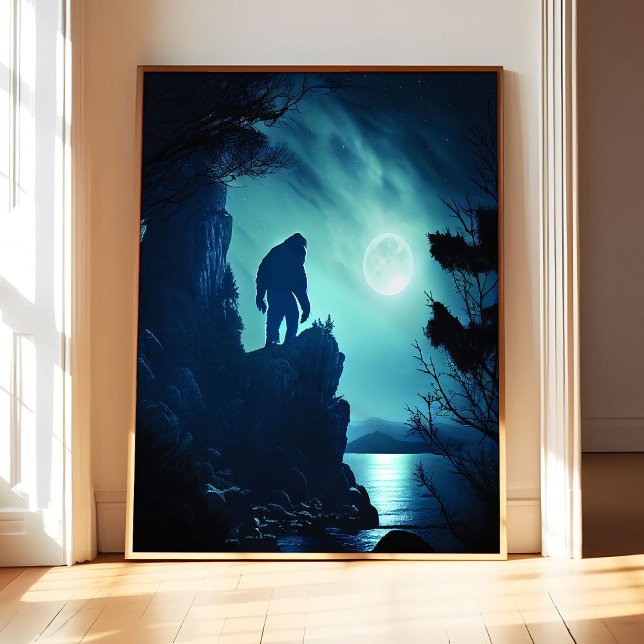 Bigfoot Poster Art Print, Gothic Wall Decor Painti (Von Creator hochgeladen)