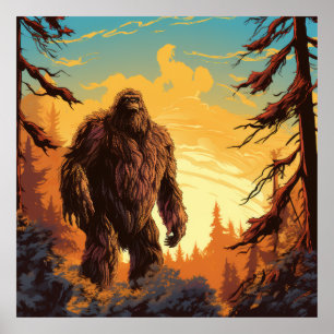 Bigfoot Poster - Einzigartiges Bigfoot Design - Sa