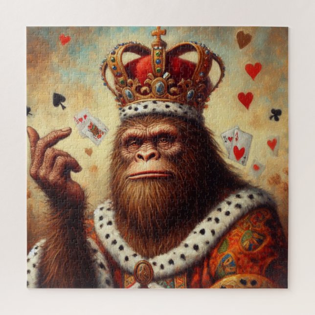 Bigfoot Queen of Hearts Puzzle (Vertikal)