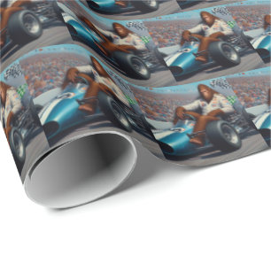 Bigfoot Racecar Geschenkpapier
