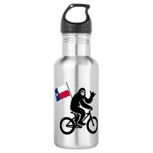 Bigfoot-Radsport Texas-Flagge Edelstahlflasche