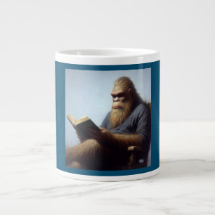 Bigfoot Reading Jumbo-Tasse