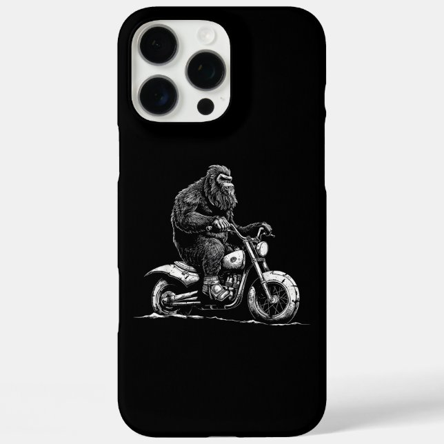 Bigfoot Reiten Ein Motorrad fahren Funny Sasquatch Case-Mate iPhone Hülle (Rückseite)