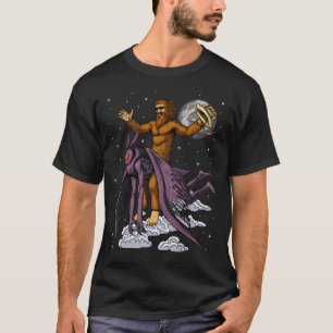 Bigfoot Reitet Mothman T-Shirt