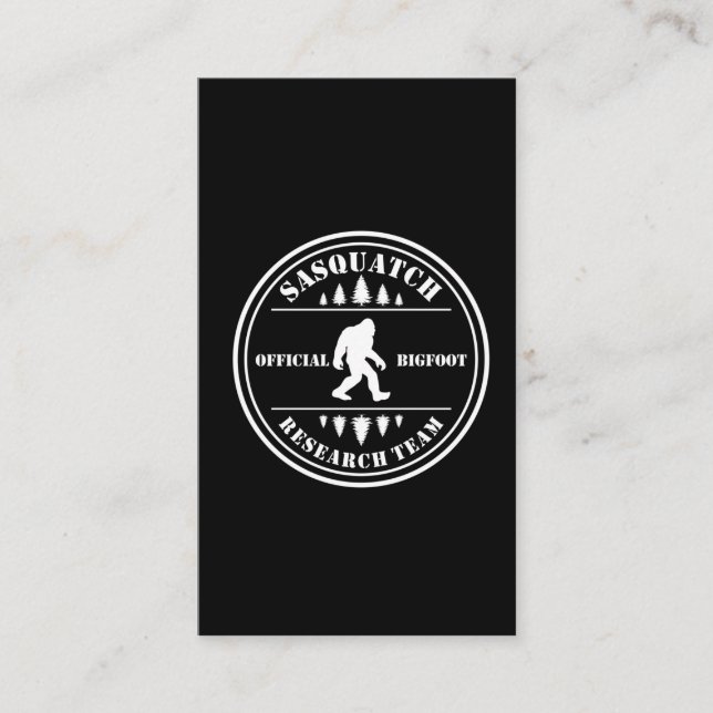 Bigfoot Research Team Findet Sasquatch Spaß Visitenkarte (Vorderseite)