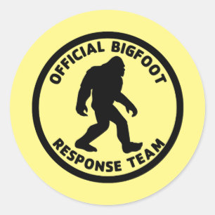 Bigfoot Response Team Runder Aufkleber
