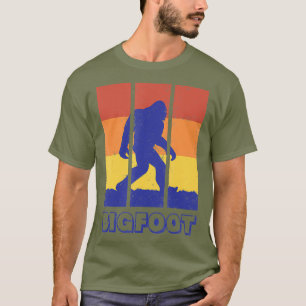 Bigfoot Retro 70er Disco-Stil Sasquatch T-Shirt
