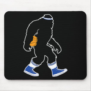 Bigfoot Retro Bysketbyll Geschenk für Squatch-Gläu Mousepad
