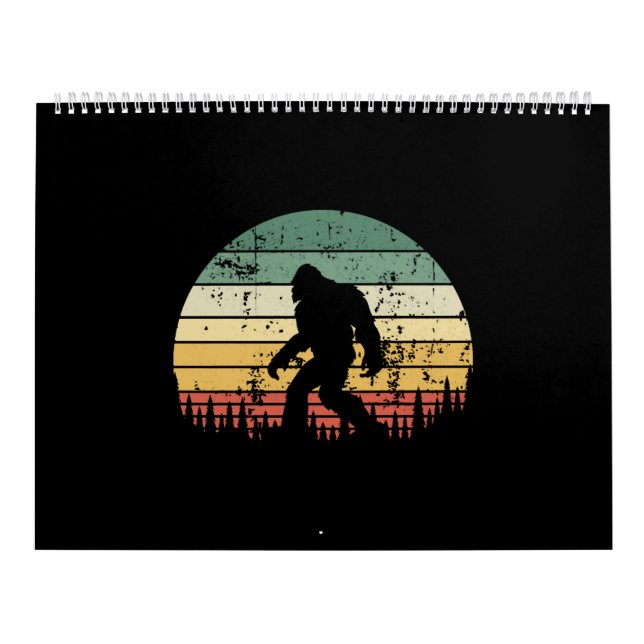 Bigfoot Retro Sunset-Geschenk Kalender (Titelbild)