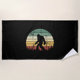 Bigfoot Retro Sunset-Geschenk Strandtuch