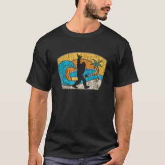 Bigfoot Retro Surfing Gift for Shaka Aloha Surfer T-Shirt