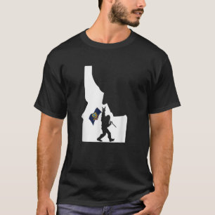 Bigfoot Rock and Roll Silhouette Staat von Idaho F T-Shirt
