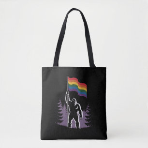 Bigfoot Rock On LGBTQ Progressive Neue Pride-Flagg