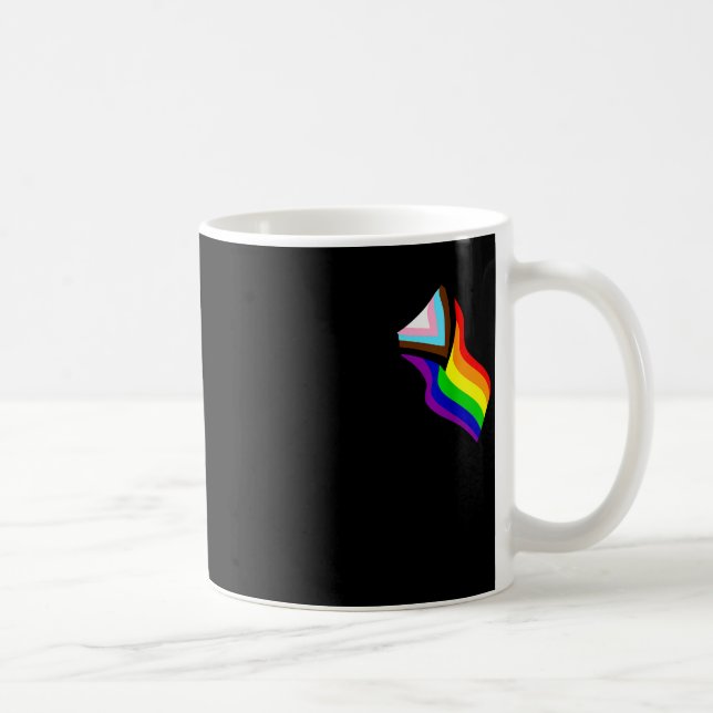 Bigfoot Rock On Proud Gay Lgbtq Progressive New Pr Kaffeetasse (Rechts)